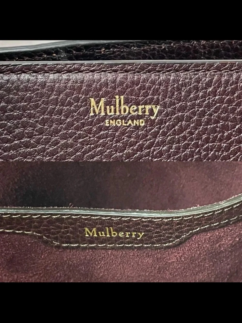 Mulberry Dark Chocolate Brown Leather Tote with Gold Hardware